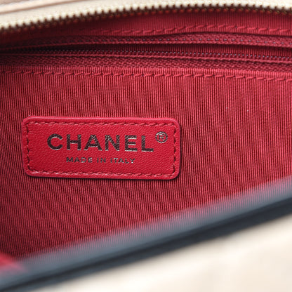 Chanel Aged Calfskin Quilted Medium Gabrielle Hobo Beige Black 6 of 12