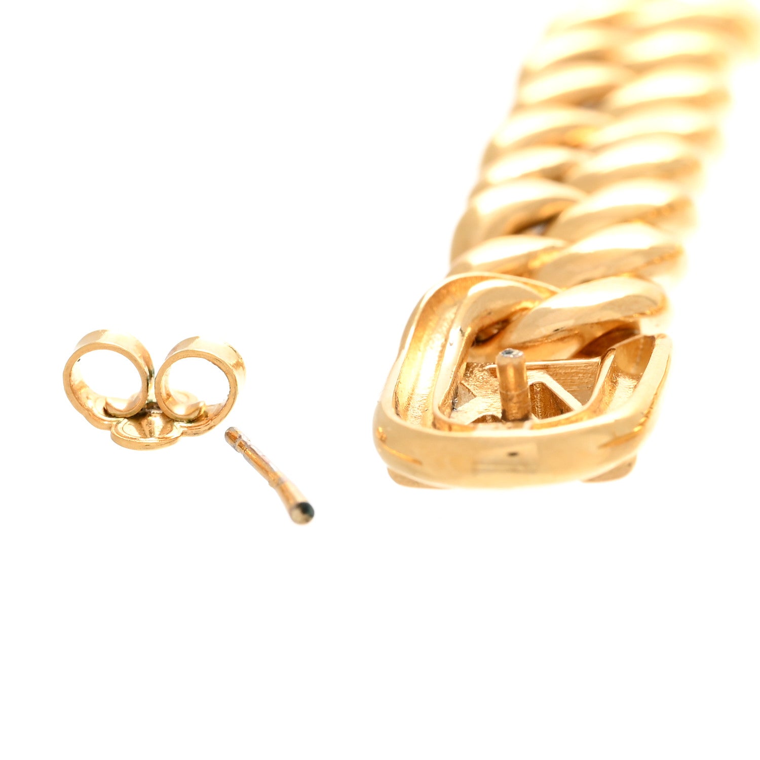 Louis Vuitton Metal LV Get Dressed Earrings Gold 6 of 8