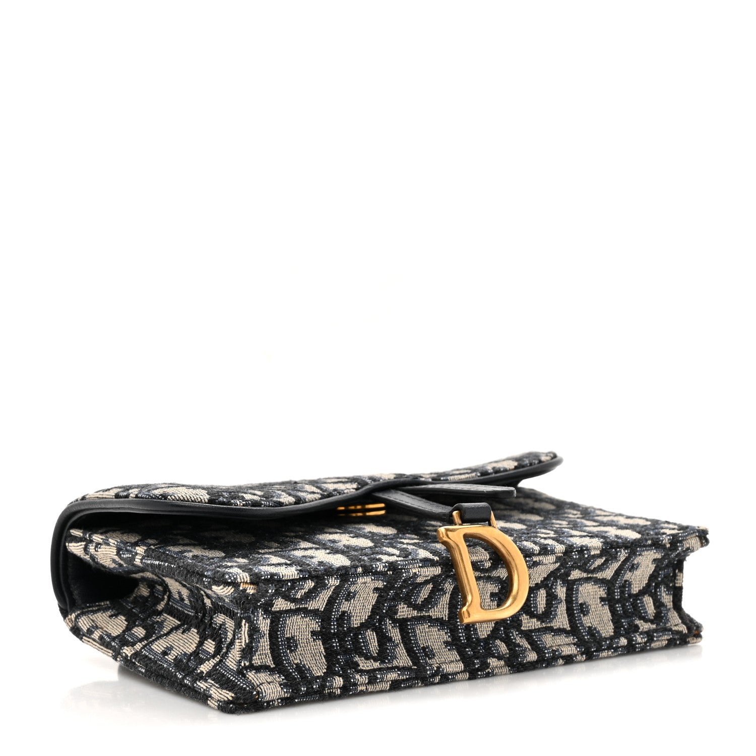 Christian Dior Oblique Saddle Belt Bag Blue 4 of 14