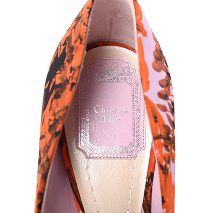 Christian Dior Canvas Printed Floral Pointed Toe Pumps 40 Multicolor 6 of 7