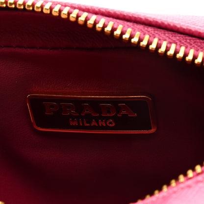 Prada Saffiano Zip Pouch Charm Pink 6 of 6