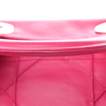 Christian Dior Lambskin Cannage Medium Granville Tote Fuchsia 14 of 14