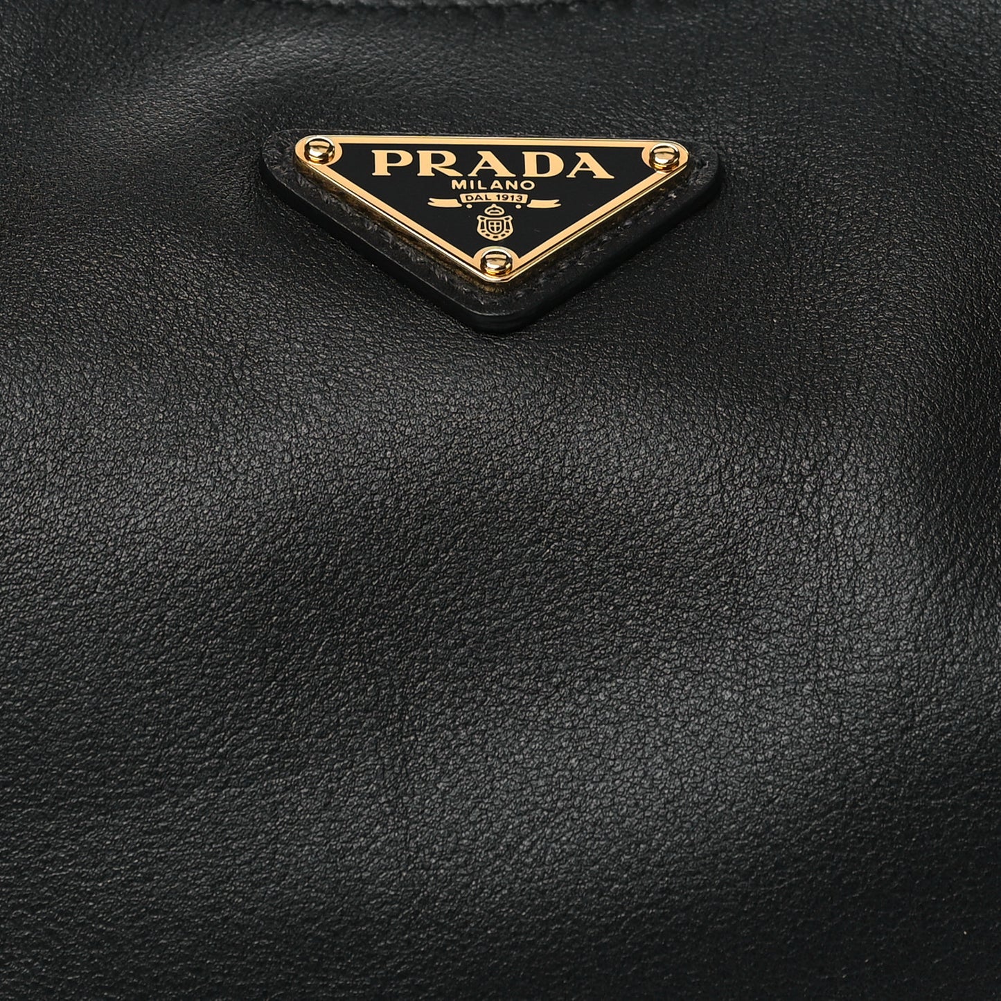 Soft Calfskin Aimee Shoulder Bag Black
