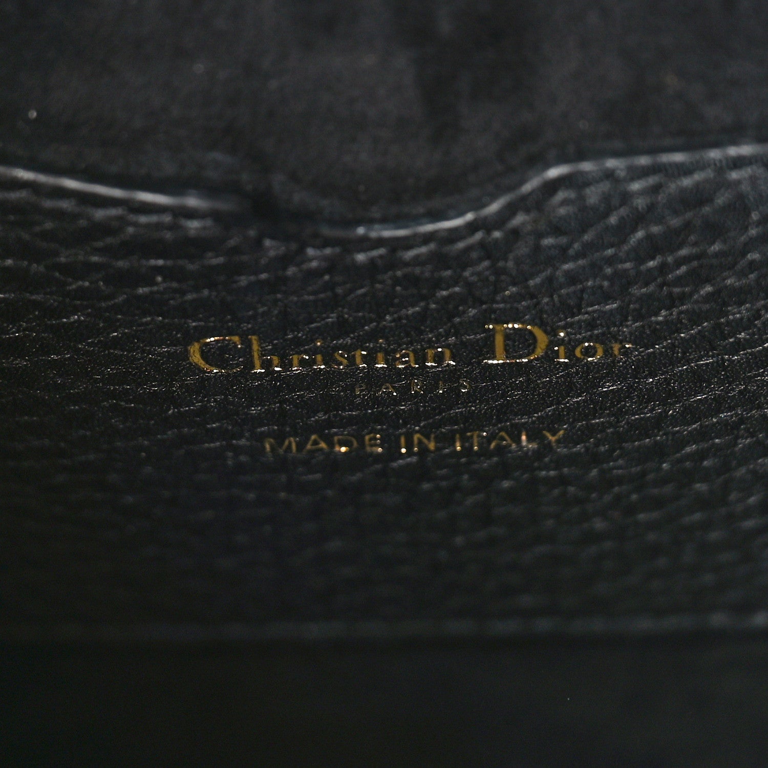 Christian Dior Grained Calfskin Medium Bobby Flap Black 6 of 10