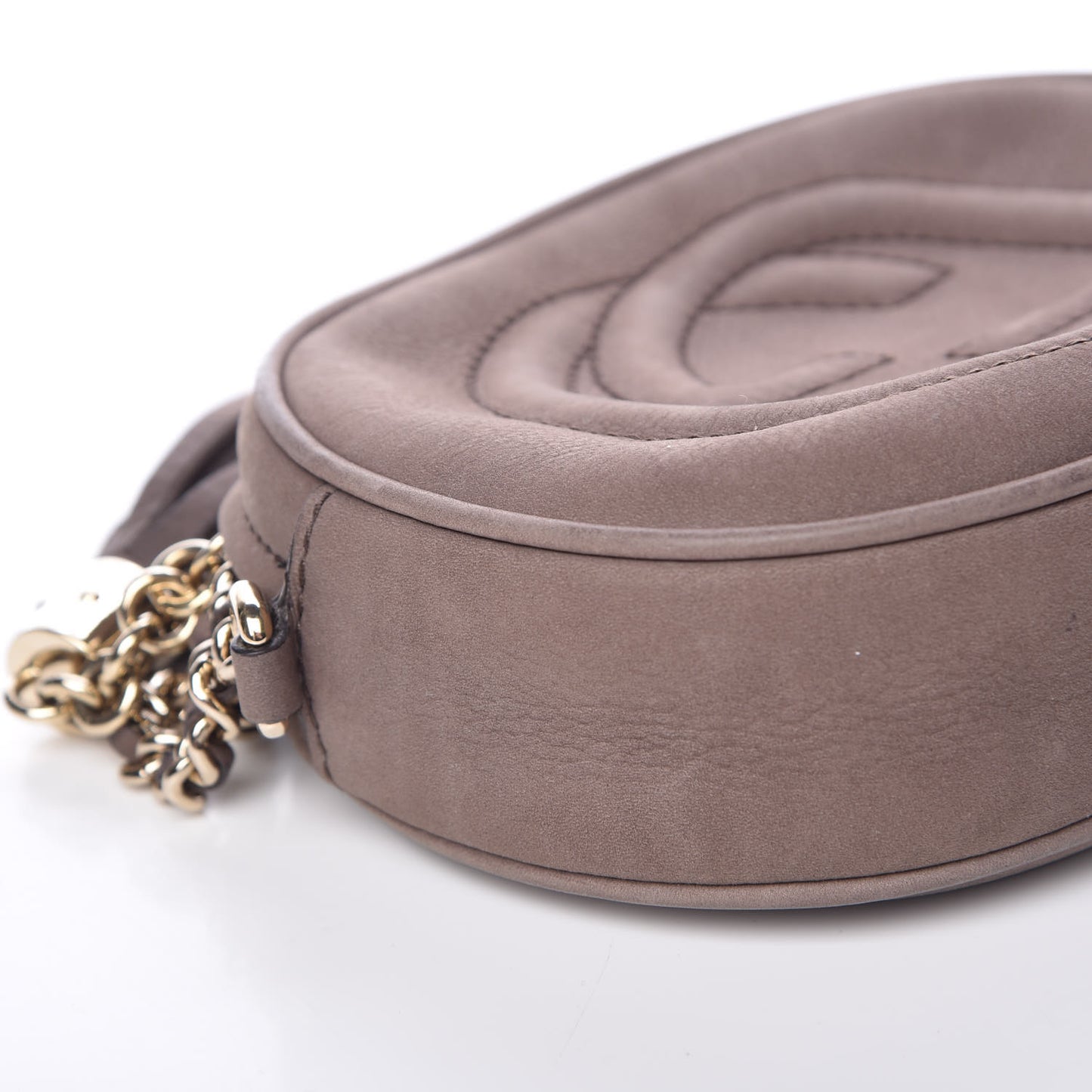 Vitello Range Mini Soho Chain Bag Grey Field