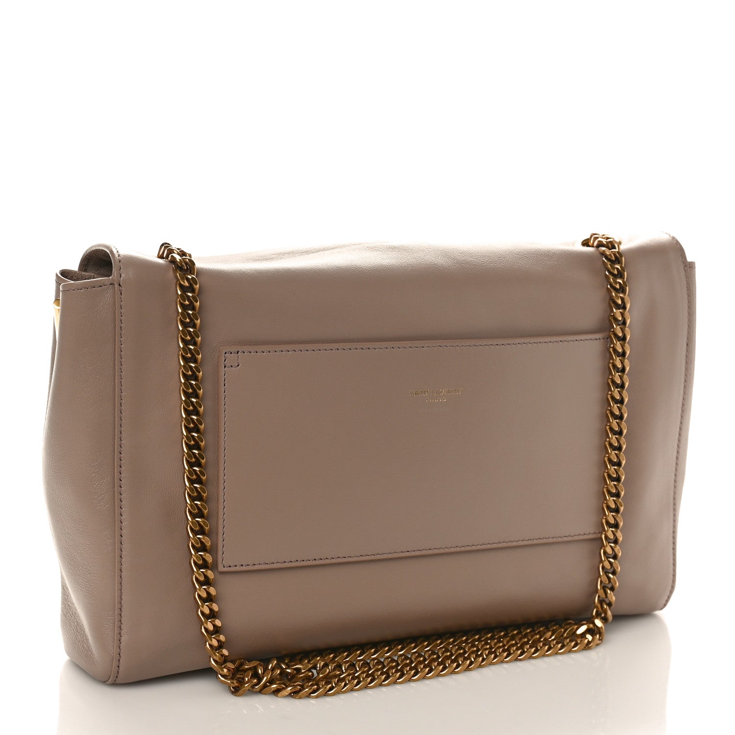 Saint Laurent Smooth Calfskin Suede Medium Reversible Monogram Kate Satchel Rosy Sand 2 of 7