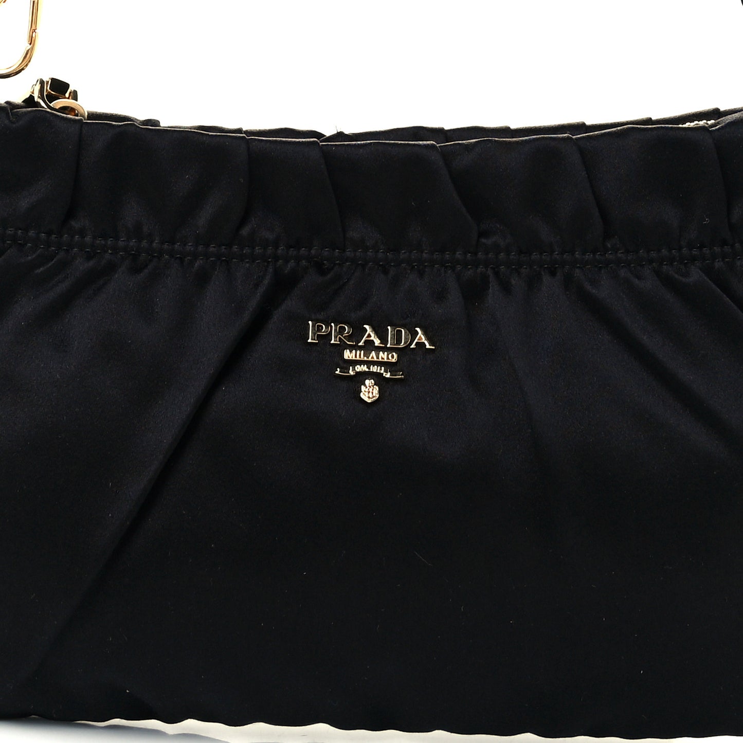 Satin Raso Shoulder Bag Black