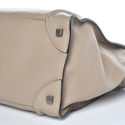 Celine Drummed Calfskin Mini Luggage Dune 10 of 17