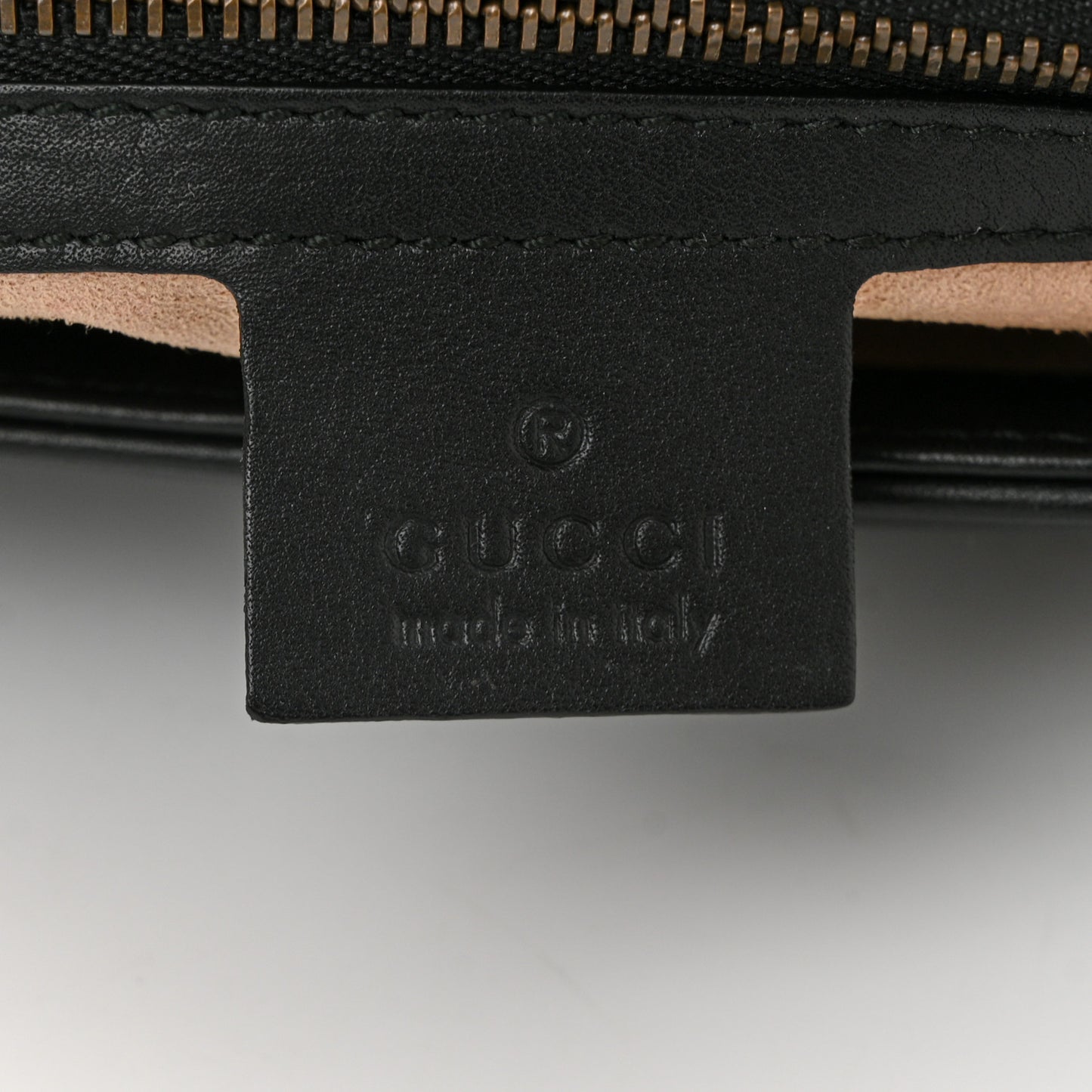 Calfskin Matelasse Small GG Marmont Shoulder Bag Black