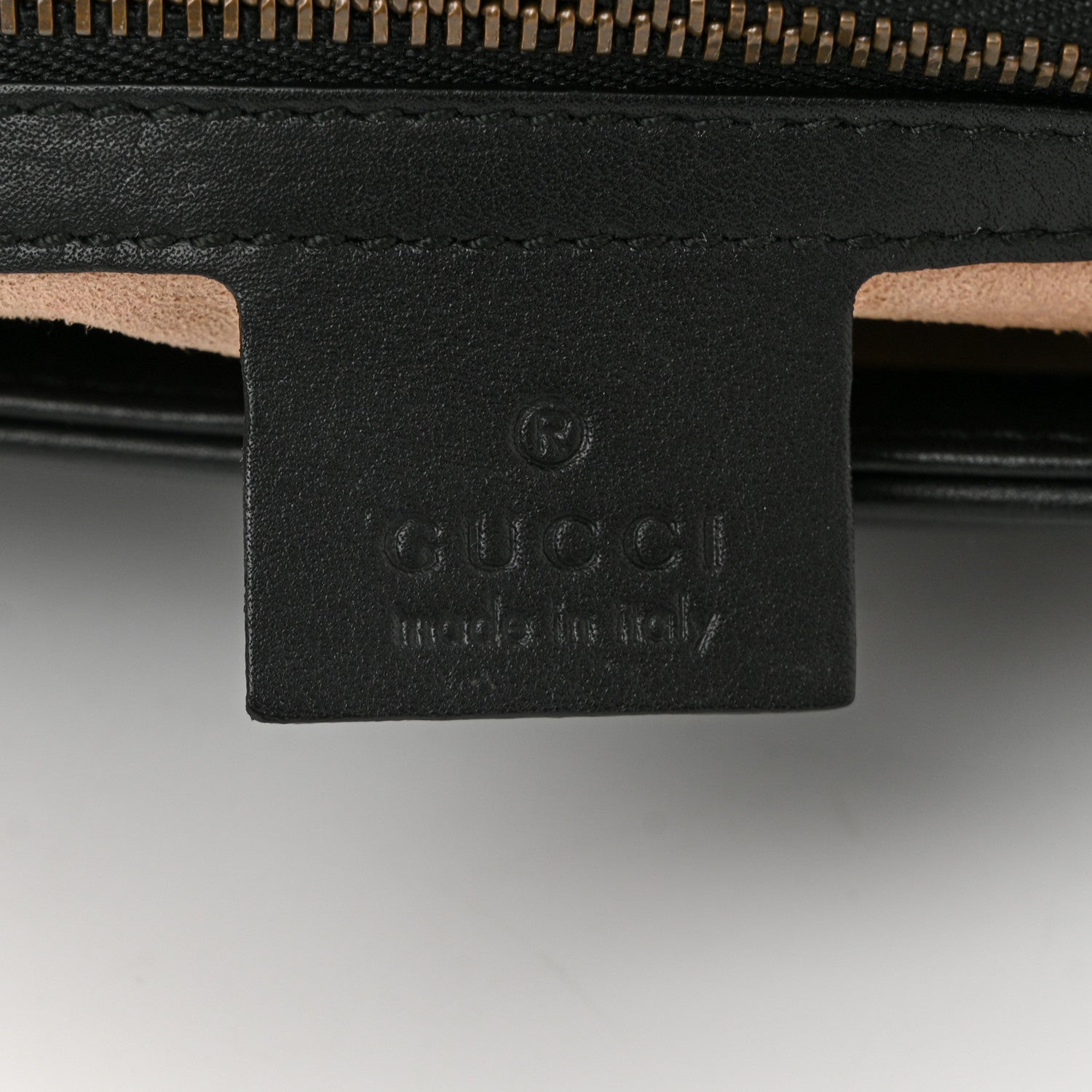 Gucci Calfskin Matelasse Small GG Marmont Shoulder Bag Black 6 of 10