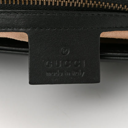 Gucci Calfskin Matelasse Small GG Marmont Shoulder Bag Black 6 of 10