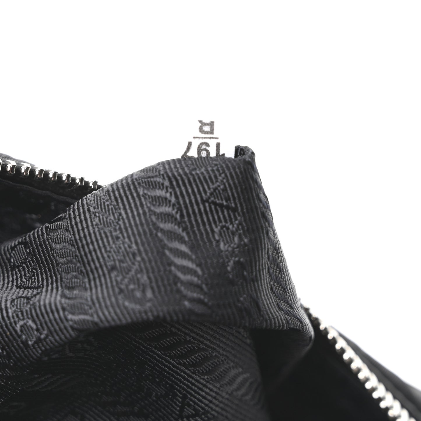 Nylon Tessuto Impuntu Quilted Bandoliera Crossbody Bag Black