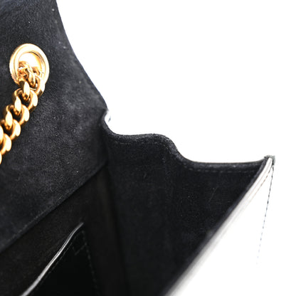 Saint Laurent Grain De Poudre Small Monogram Kate Satchel Black 10 of 10