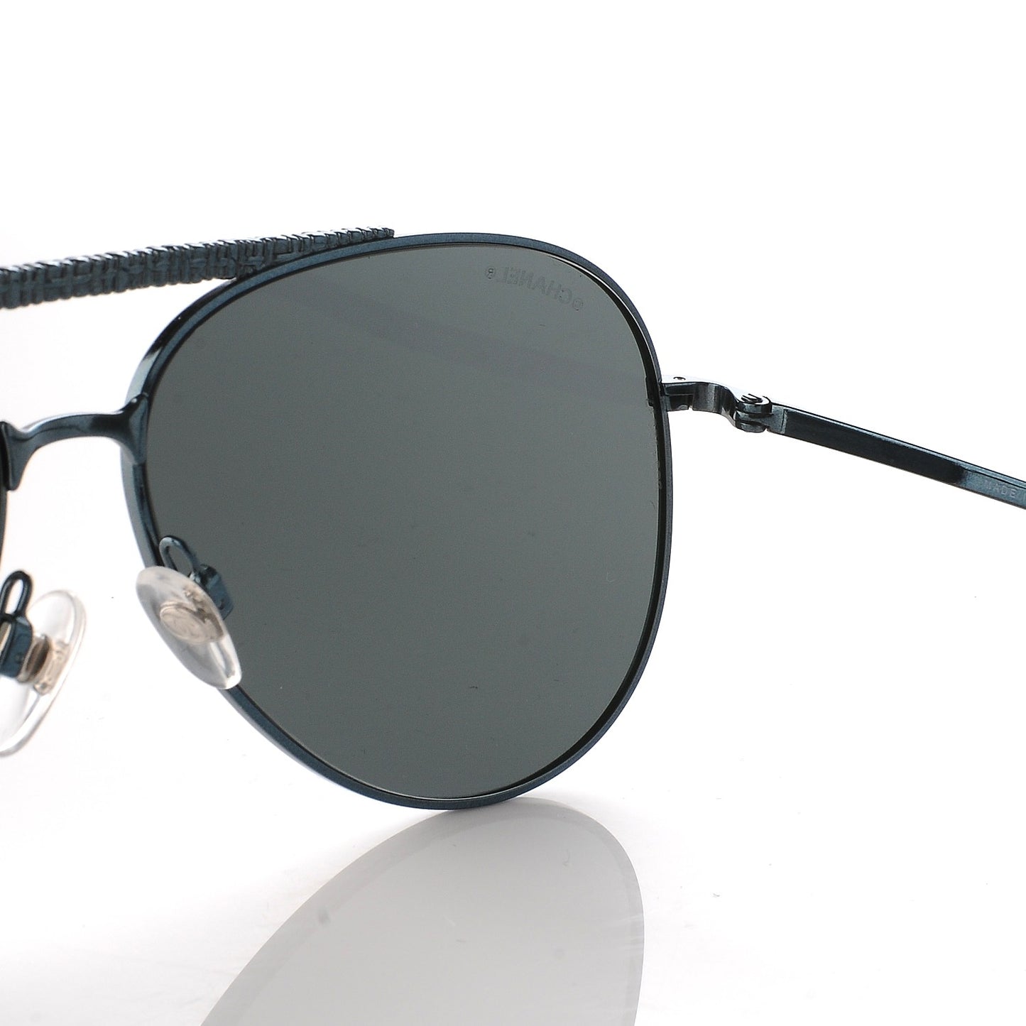 Aviator Metallic Pilot Sunglasses 4231 Dark Blue