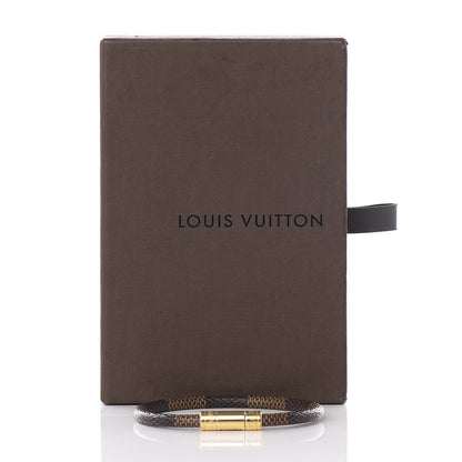 Louis Vuitton Damier Ebene Keep It Bracelet 19 5 of 5