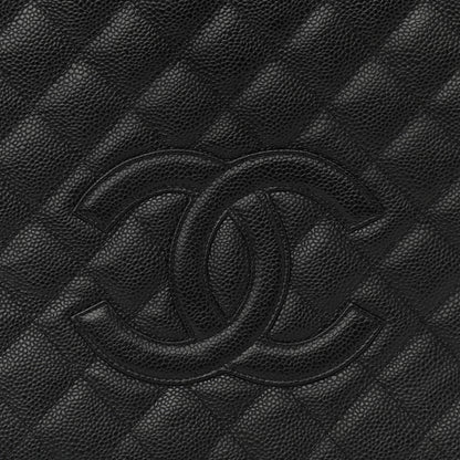 Chanel Caviar Quilted Petit Shopping Tote PST Black 8 of 10
