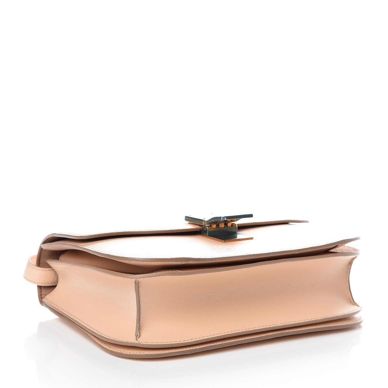 Celine Liege Calfskin Medium Classic Box Flap Bag Nude 4 of 9