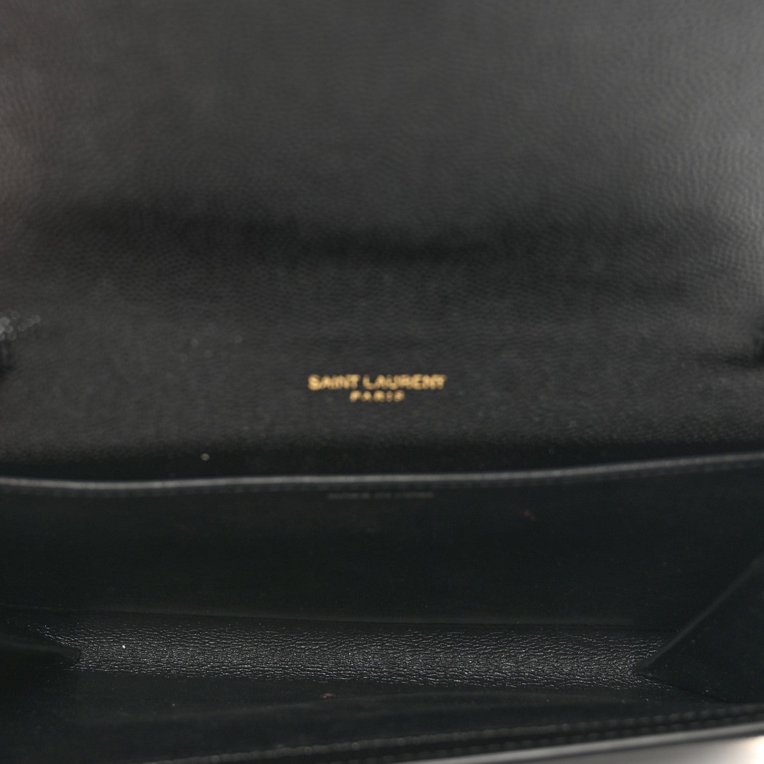 Saint Laurent Grain de Poudre Uptown Chain Wallet Black 7 of 11