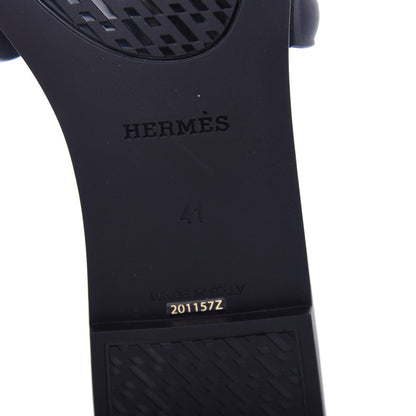 Hermes Rubber Aloha Sandals 41 Black 9 of 11