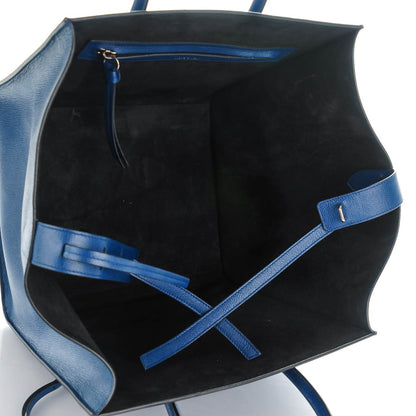 Celine Grained Calfskin Medium Phantom Luggage Indigo 6 of 9