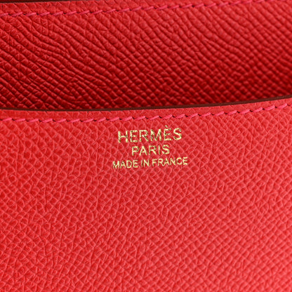 Hermes Epsom Constance 24 Rouge Casaque 6 of 11