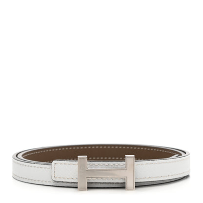 Hermes Epsom Swift 13mm Focus Belt 70 Etoupe White 1 of 5