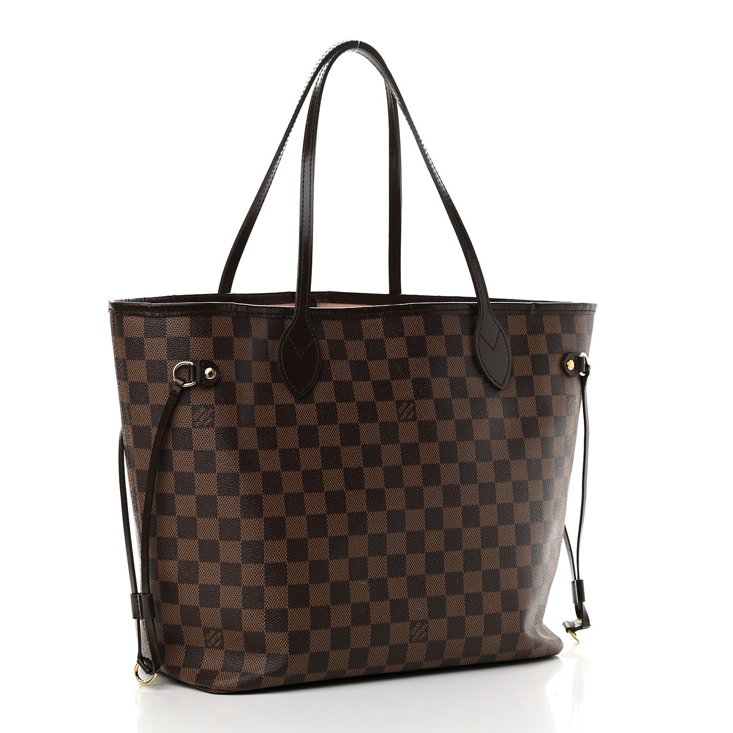 Damier Ebene Neo Neverfull MM Rose Ballerine