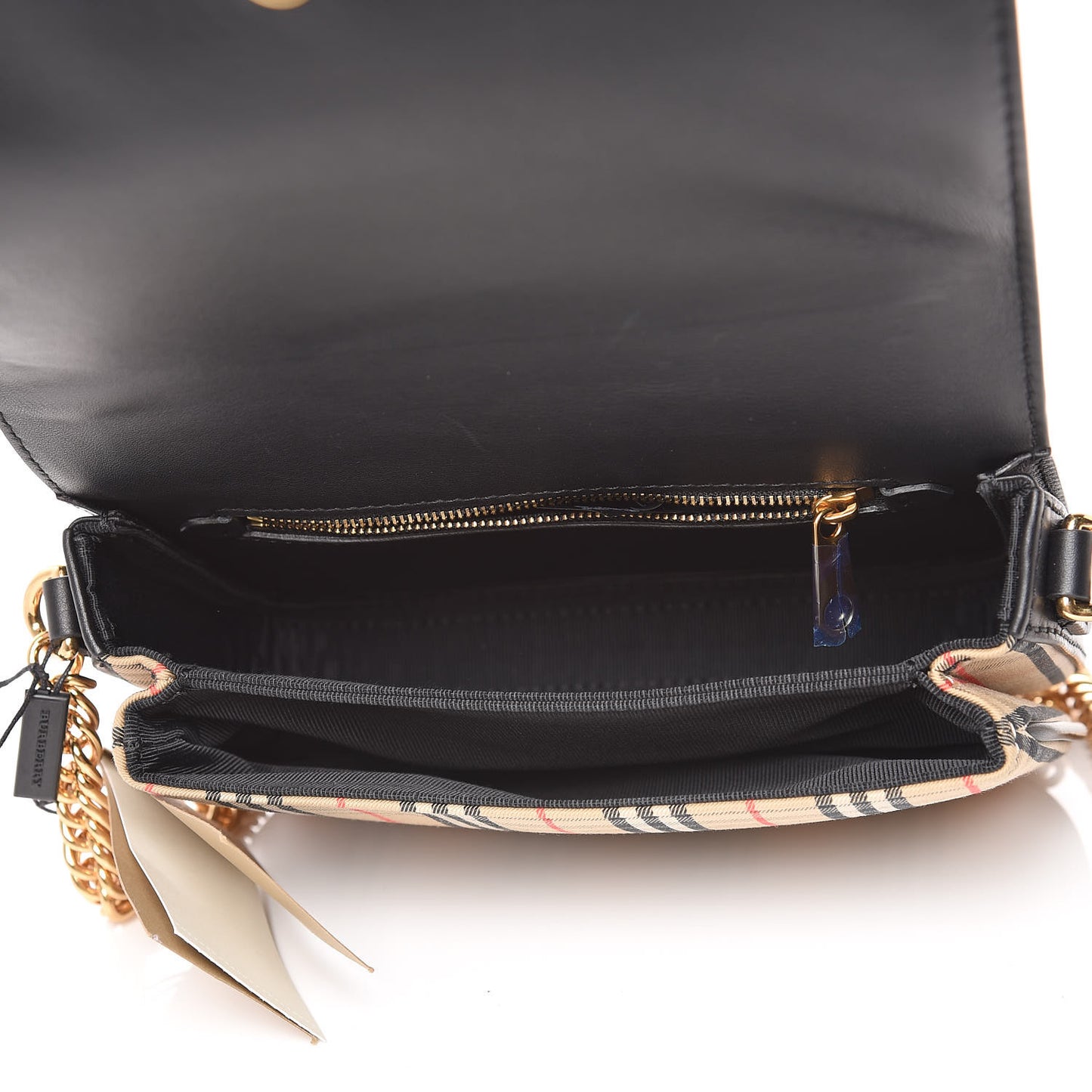 Smooth Calfskin 1983 Knight Check Link Shoulder Bag Black