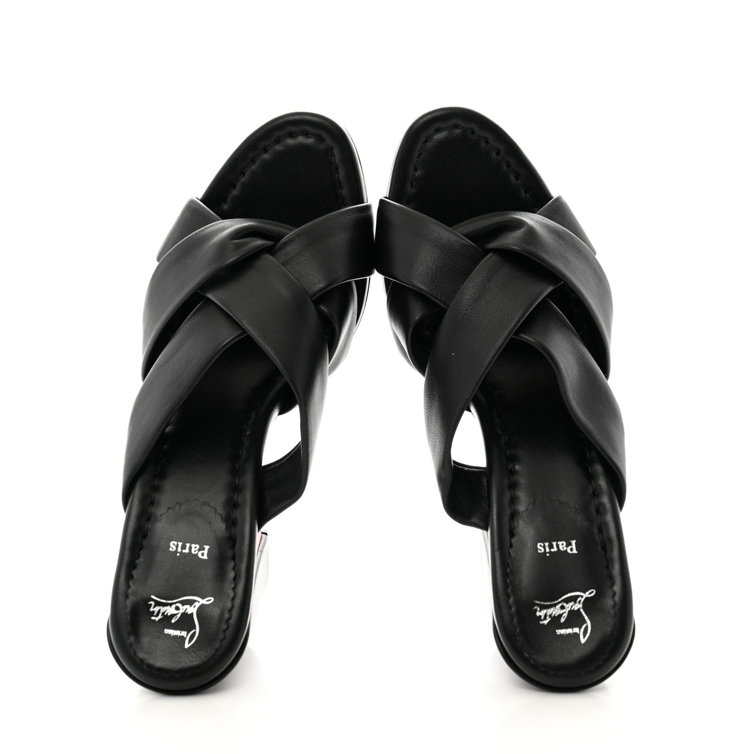 Christian Louboutin Nappa Dispo Club 85 Mule Black 2 of 9