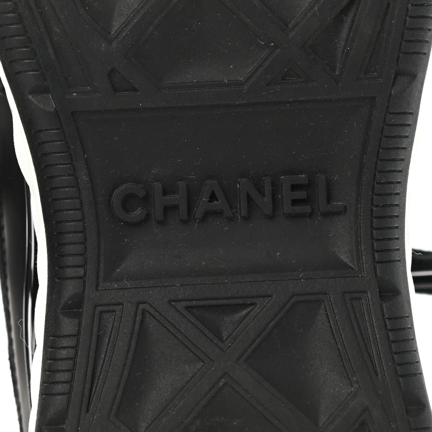 Velvet Calfskin Mixed Fibers CC Sneakers 39.5 Black
