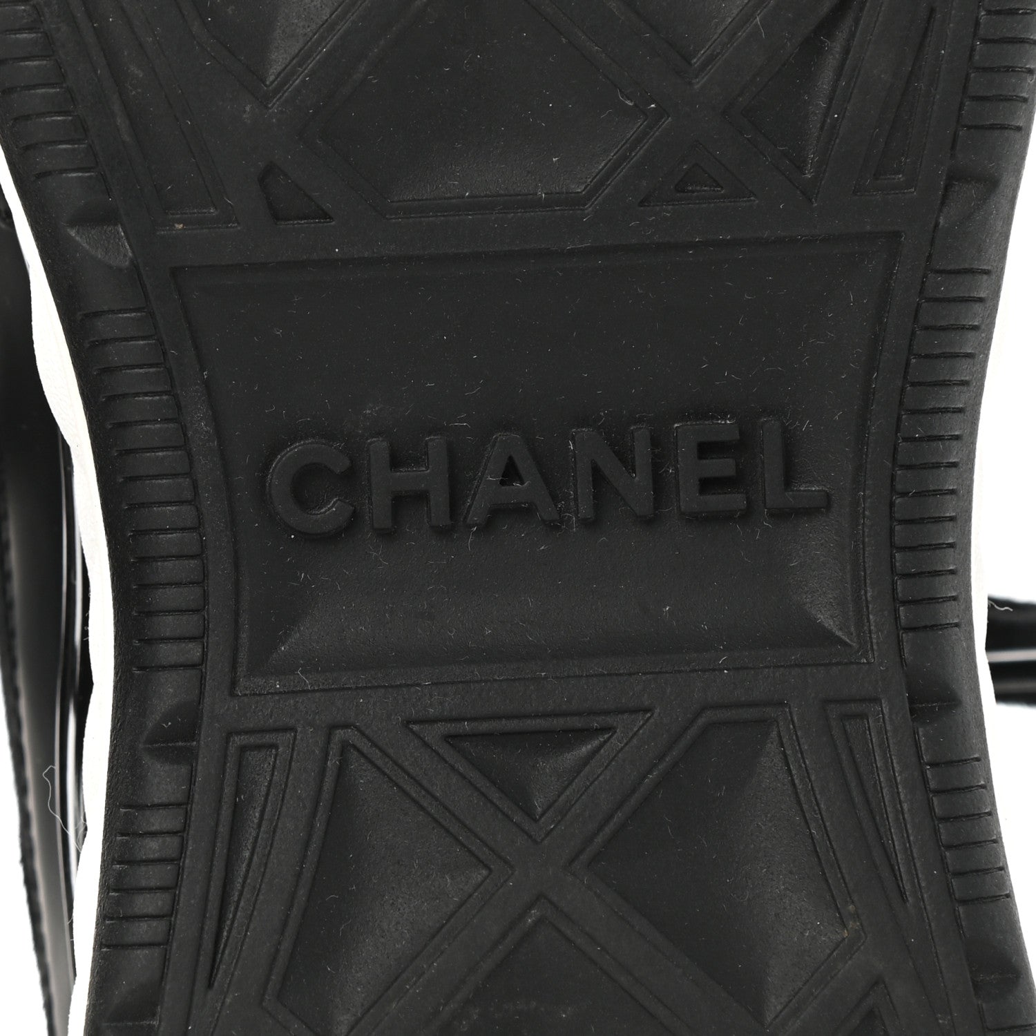 Chanel Velvet Calfskin Mixed Fibers CC Sneakers 39.5 Black 6 of 9