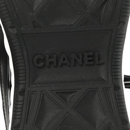 Chanel Velvet Calfskin Mixed Fibers CC Sneakers 39.5 Black 6 of 9