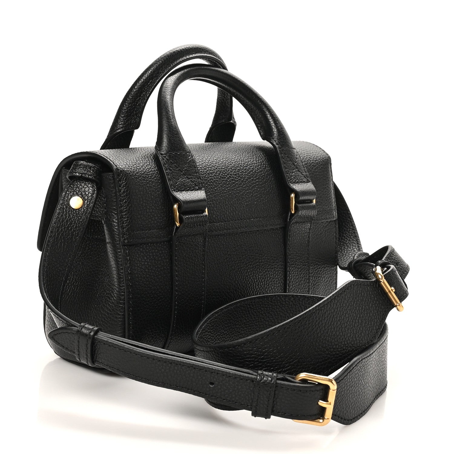 Mulberry Small Classic Grain Mini Bayswater Black 3 of 9