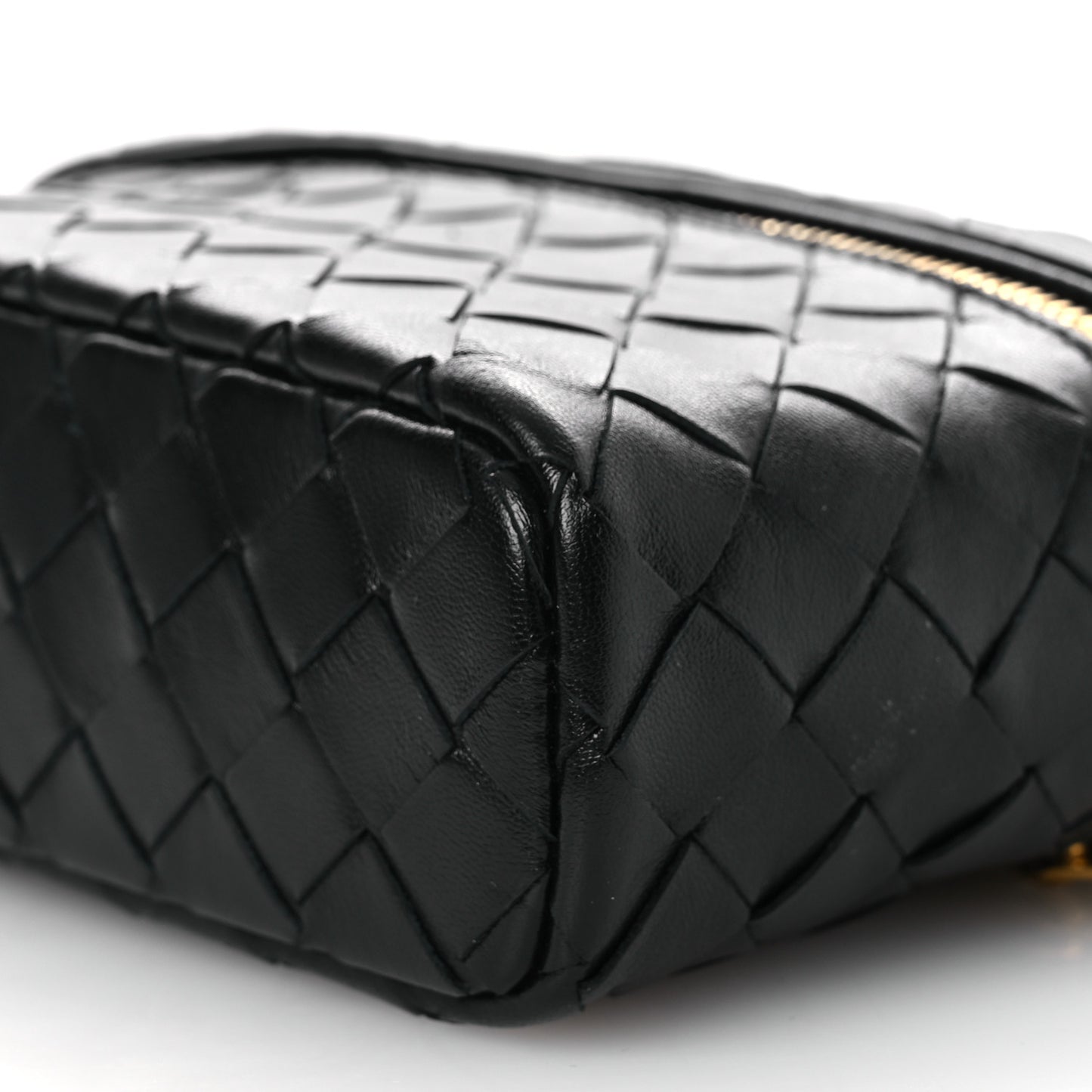 Calfskin Intrecciato Bang Bang Vanity Case Black