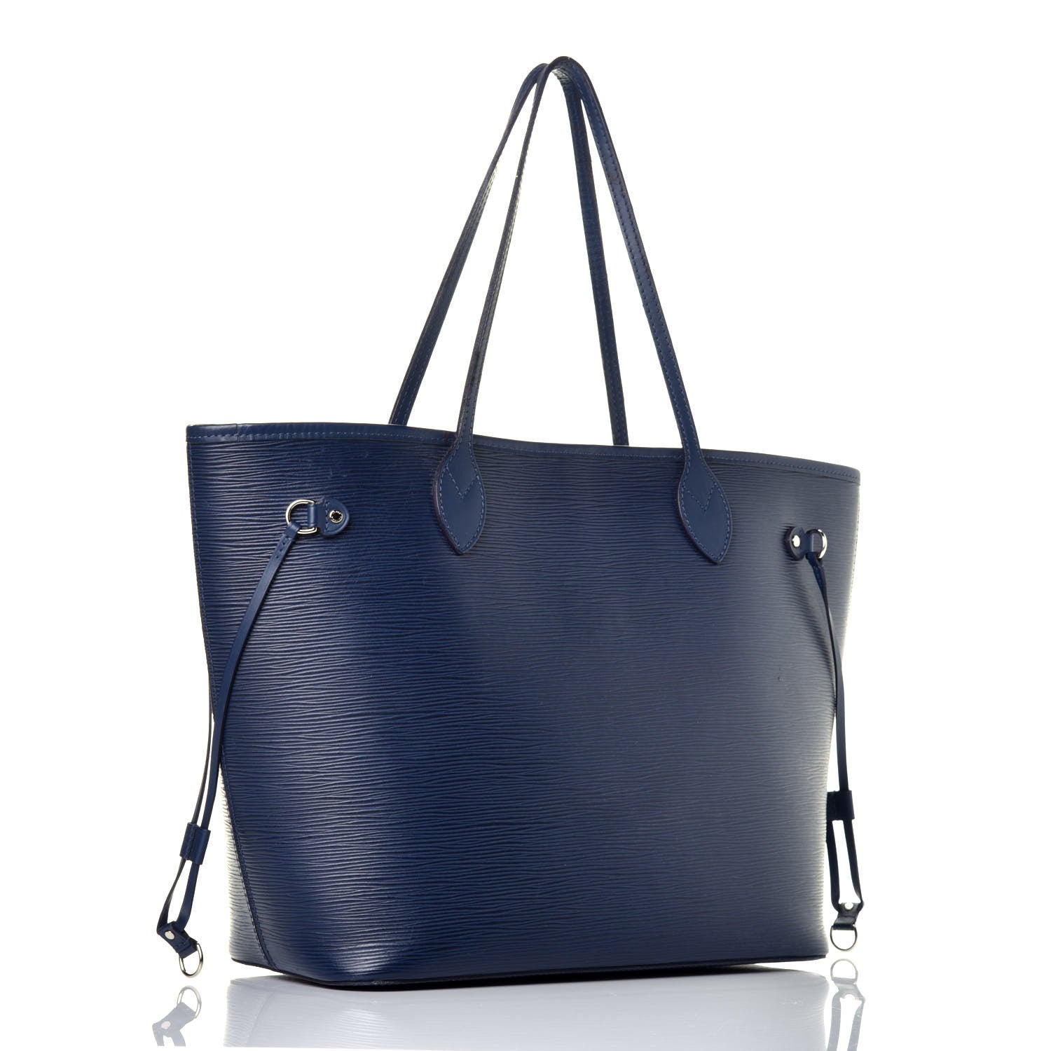 Louis Vuitton Epi Neverfull MM Indigo 3 of 8