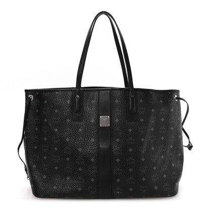 MCM Visetos Large Liz Reversible Shopper Tote Black 1 of 16