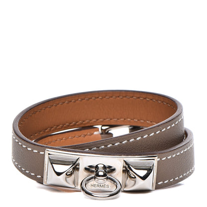 Hermes Swift Rivale Double Tour Bracelet XS Etoupe 1 of 8