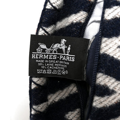 Hermes Wool Cashmere Enigmatic Pillow Encre 3 of 3
