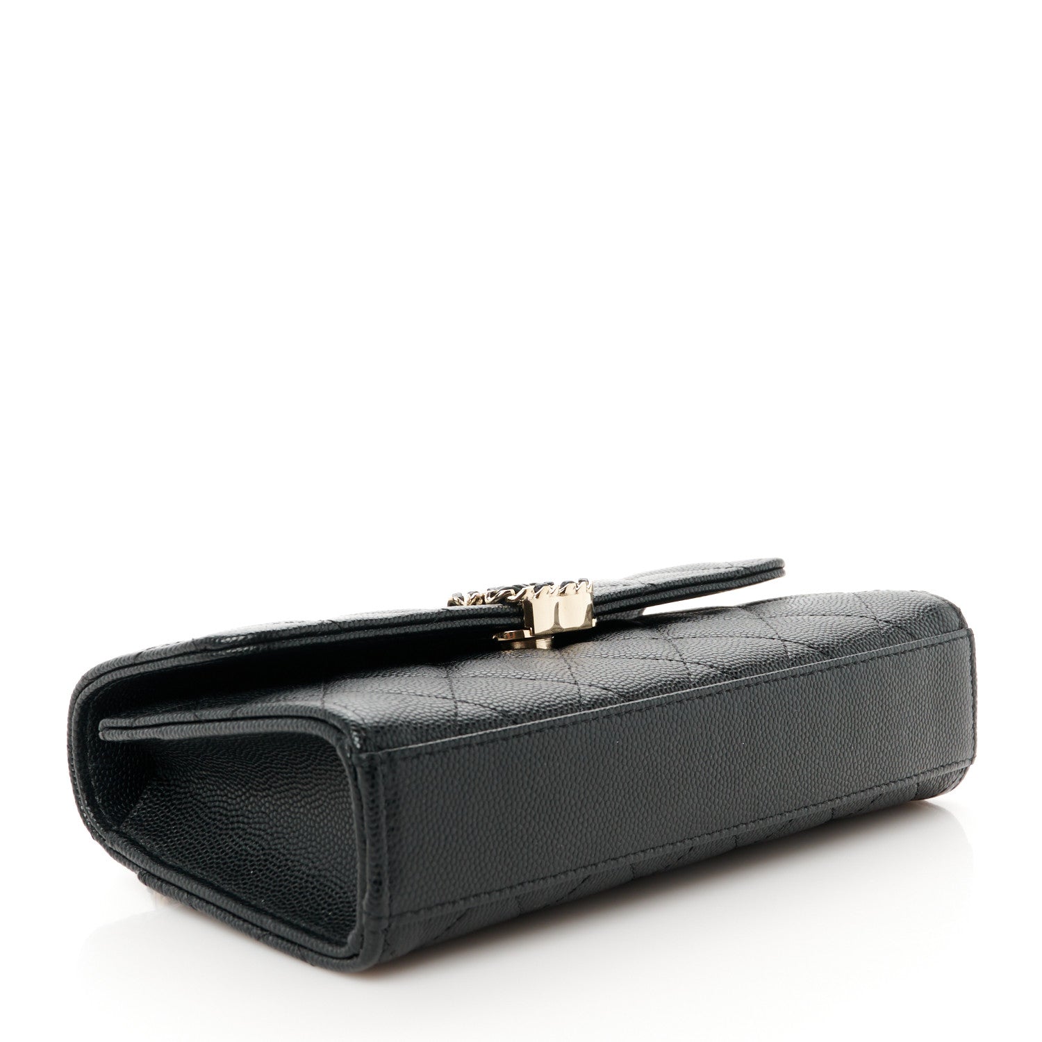 Chanel Caviar Quilted Chain Match Top Handle Phone Holder With Chain Black 4 of 12