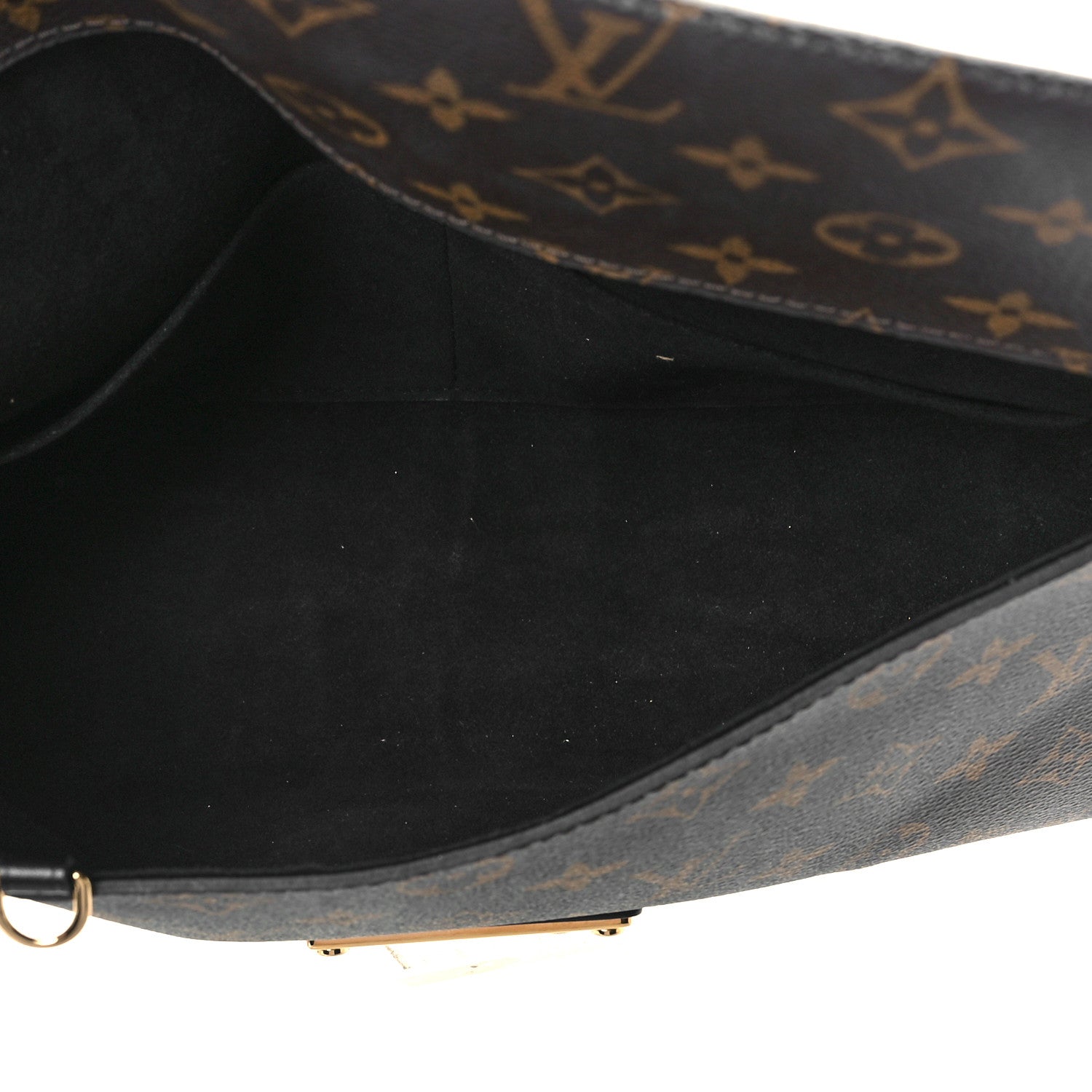 Louis Vuitton Monogram Sac Triangle PM Black 5 of 9