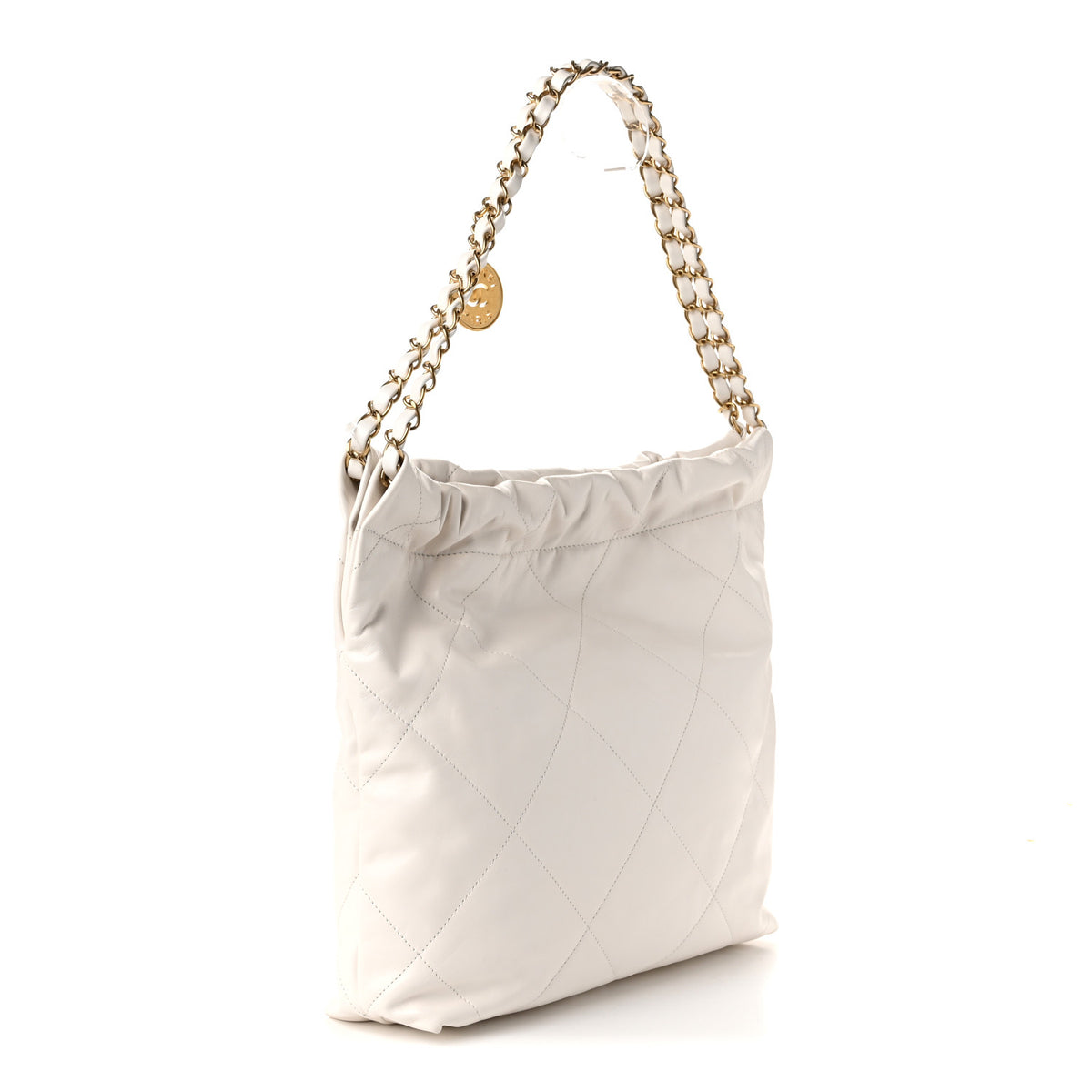 Chanel Calfskin Quilted Small Chanel 22 White 4 of 12