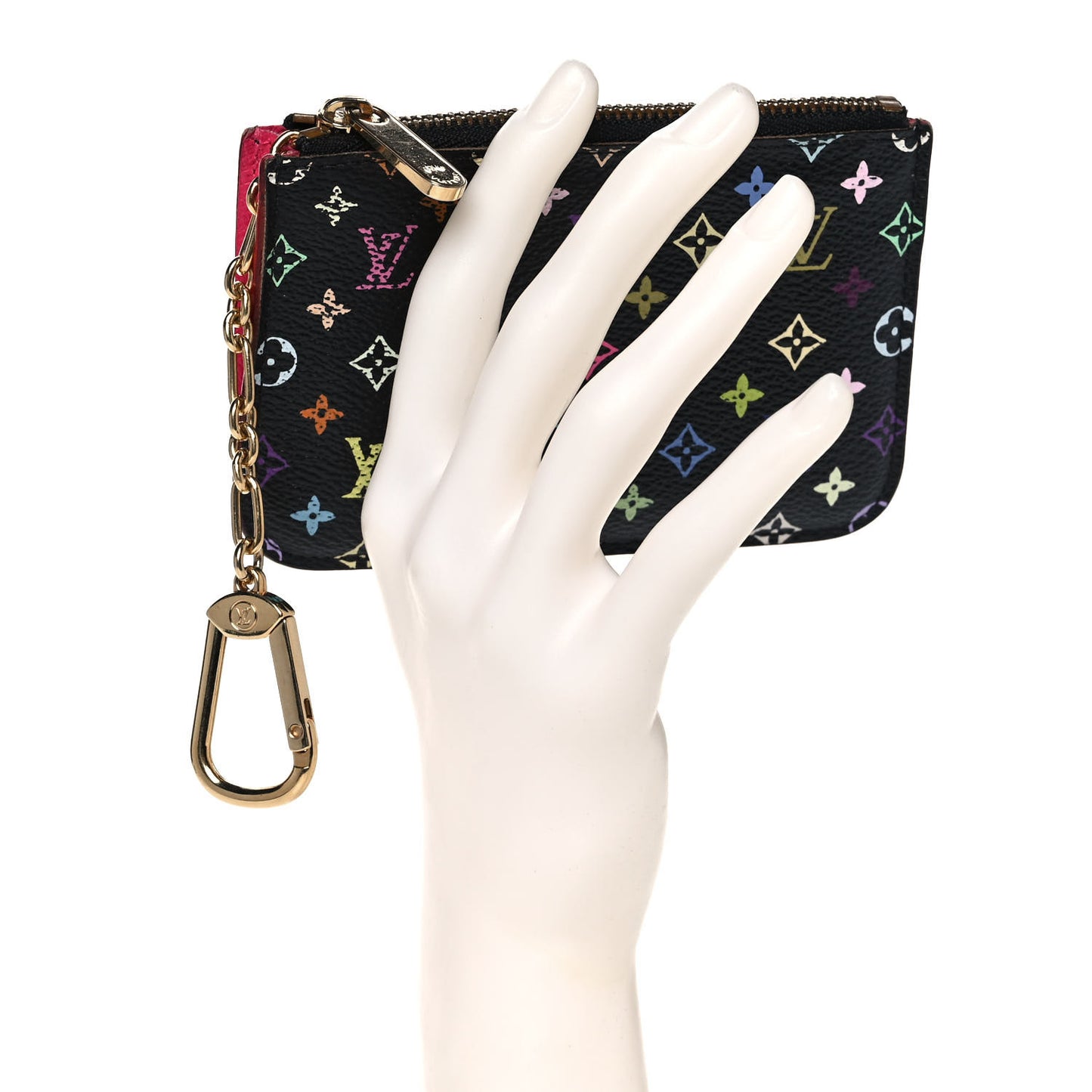 Monogram Multicolor Key Pouch Black Grenade