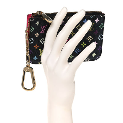 Louis Vuitton Monogram Multicolor Key Pouch Black Grenade 2 of 11