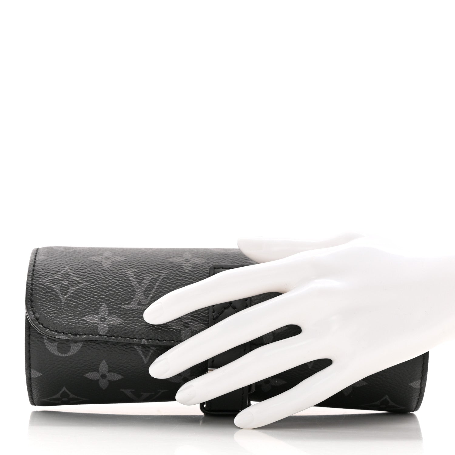 Louis Vuitton Monogram Eclipse 3 Watch Travel Case 2 of 7