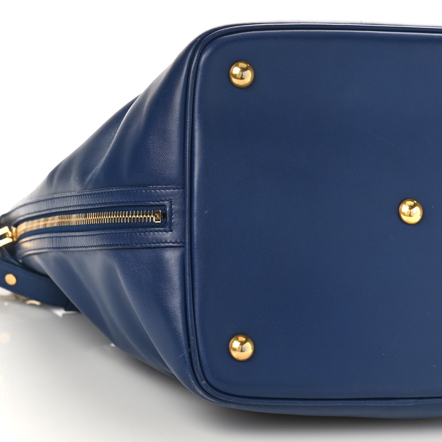 Calfskin Large Emmanuelle Bucket Bag New Marine
