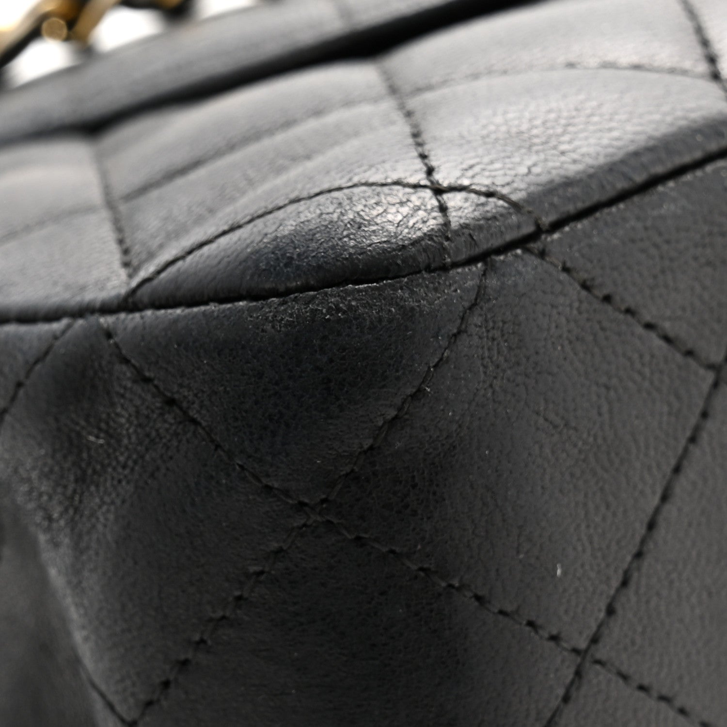 Chanel Lambskin Quilted Medium Double Flap Navy 11 of 12