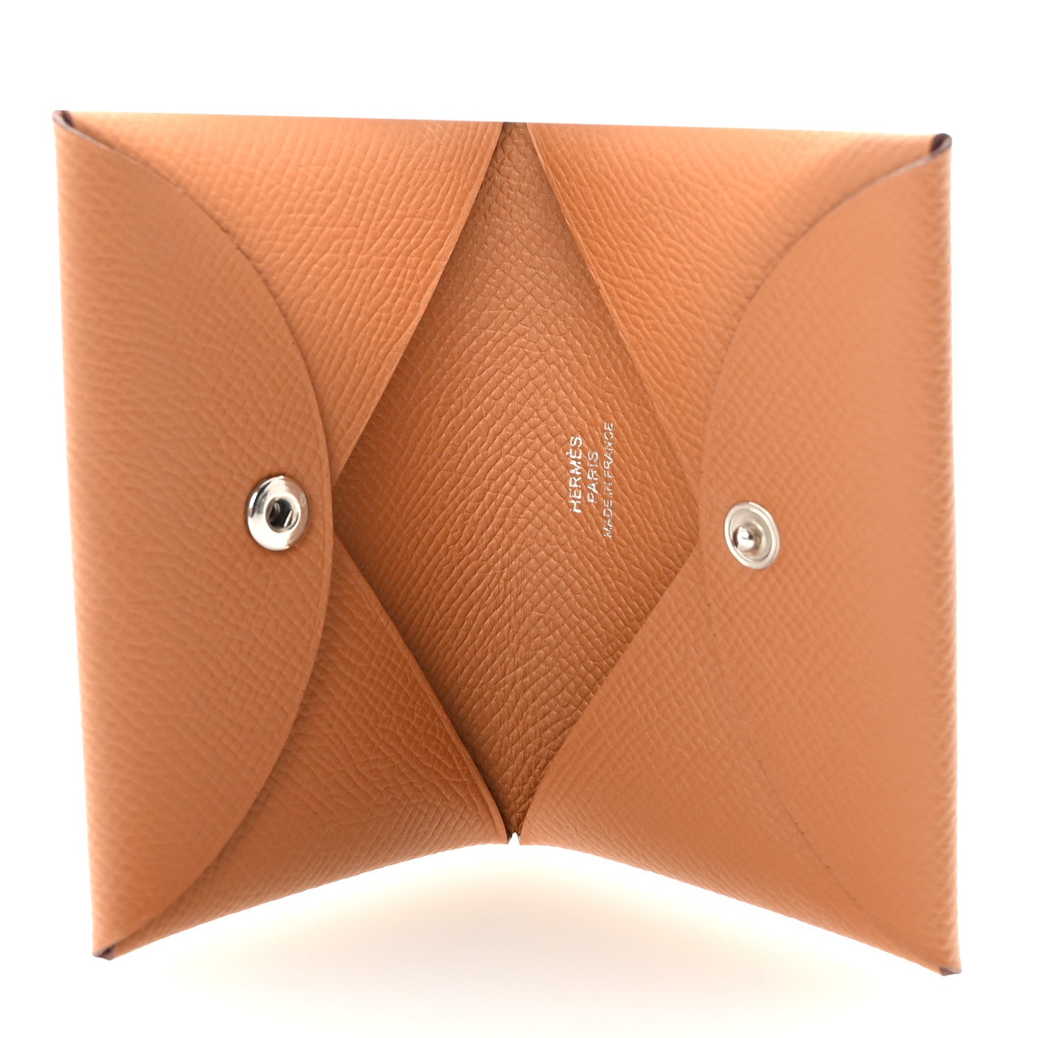 Hermes Epsom Calvi Card Case Gold 5 of 7