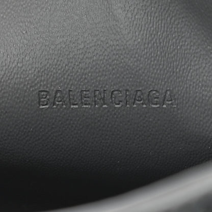 Balenciaga Grained Calfskin Neo Classic Silver Hardware Super Nano City Crossbody Dark Grey 6 of 9