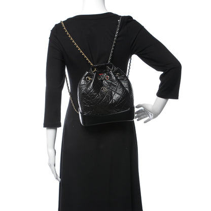 Chanel Aged Calfskin Quilted Small Gabrielle Backpack Black 2 of 10