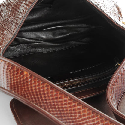 Gucci Python 1973 Shoulder Bag Brown Gold 5 of 7